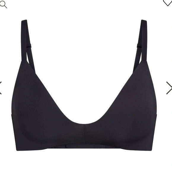 *Final Price* SKIMS T-SHIRT DEMI BRA WIRELESS FORM 32D NWT ONYX BLACK - Picture 1 of 4